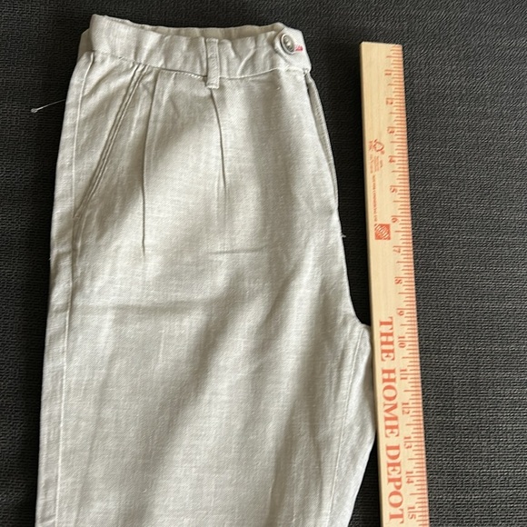 Zara Kids Tailoring Pants Oat Cream Color -Viscose / Linen Pants - Picture 6 of 13